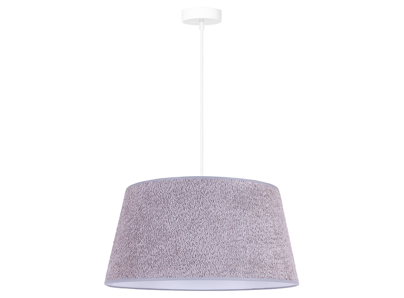 Lampa wisząca Boucle tkaninowa szara 333593
