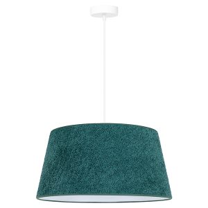 Lampa wisząca Boucle tkaninowa zielona 333594