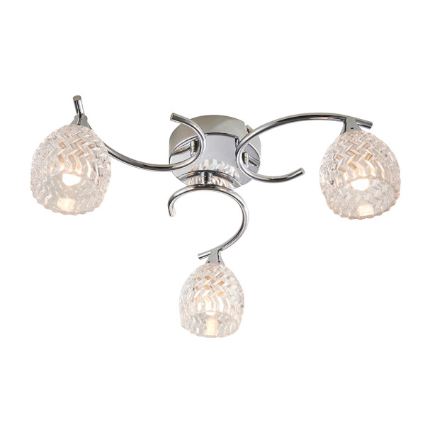 Lampa wisząca BOYER chromowana 3xG9x40W wym:13,5x40x40cm IP20 Endon 1030388