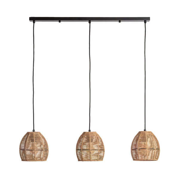 Lampa wisząca brązowa BOHO 3xE27x40W wym: 172x100x20 cm Abruzzo 851341