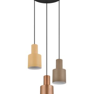Lampa wisząca brązowa-odcienie brązu AGUDO 3xE27x40W wym: 150x37x37 cm Trio 850134