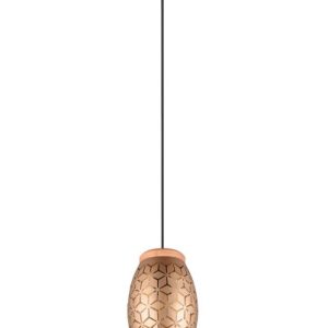 Lampa wisząca brązowa-odcienie brązu BIDAR 1xE27x28W wym: 150x15x15 cm RL 850410