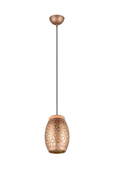 Lampa wisząca brązowa-odcienie brązu BIDAR 1xE27x28W wym: 150x15x15 cm RL 850410