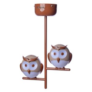 Lampa wisząca brązowa OWL 2xG9x10W wym: 80x30x15 cm Milagro 859117