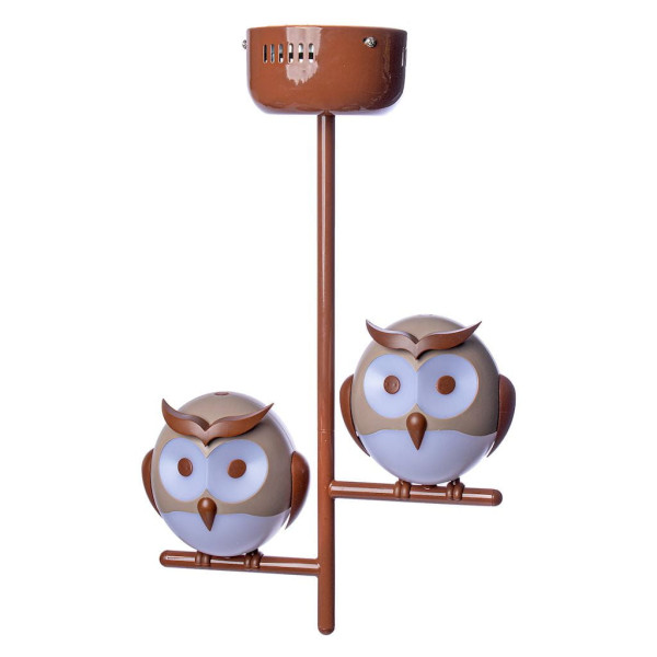 Lampa wisząca brązowa OWL 2xG9x10W wym: 80x30x15 cm Milagro 859117