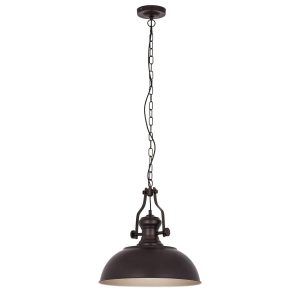 Lampa wisząca brązowa Rosalia 1xE27x60W wym: 120x41x41 cm Italux 854267