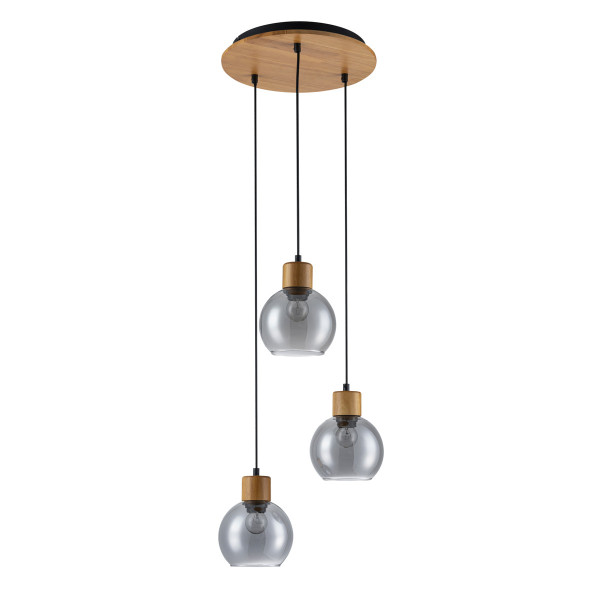Lampa wisząca brązowa VELMA 3xE27x40W wym: 150x32x32 cm Italux 835832