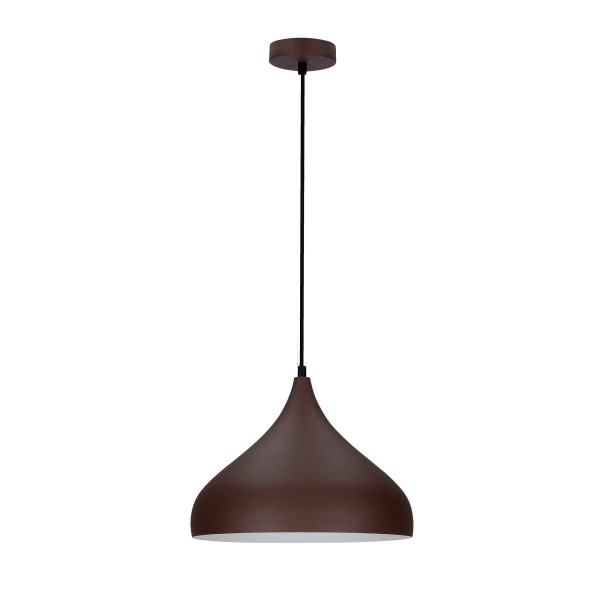 Lampa wisząca brązowa VIBORG 1xE27x40W wym: 90x32x39 cm Candellux 924210