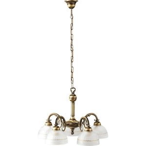 Lampa wisząca brązowo-biała Flossi 5xE27x40W wym: 90x52x52 cm Rabalux 959596 Lampa wisząca brązowo-biała Flossi 5xE27x40W wym: 90x52x52 cm Rabalux 959596