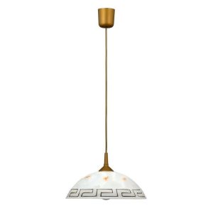 Lampa wisząca brązowo-białe szkło alabastrowe Etrusco 1xE27x40W Rabalux 964527 Lampa wisząca brązowo-białe szkło alabastrowe Etrusco 1xE27x40W Rabalux 964527