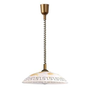 Lampa wisząca brązowo-białe szkło alabastrowe Etrusco 1xE27x40W Rabalux 953228 Lampa wisząca brązowo-białe szkło alabastrowe Etrusco 1xE27x40W Rabalux 953228