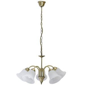 Lampa wisząca brązowo-białe szkło alabastrowe Francesca 5xE14x15W Rabalux 959170 Lampa wisząca brązowo-białe szkło alabastrowe Francesca 5xE14x15W Rabalux 959170