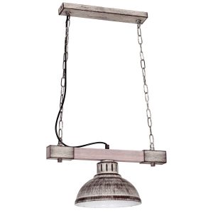 Lampa wisząca brązowo-jasne drewno Hakon 1xE27x15W wym: 66x40x21 cm Luminex 845779 Lampa wisząca brązowo-jasne drewno Hakon 1xE27x15W wym: 66x40x21 cm Luminex 845779