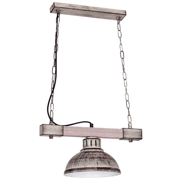 Lampa wisząca brązowo-jasne drewno Hakon 1xE27x15W wym: 66x40x21 cm Luminex 845779