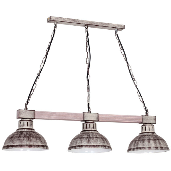 Lampa wisząca brązowo-jasne drewno Hakon 3xE27x15W wym: 68x72x21 cm Luminex 845618