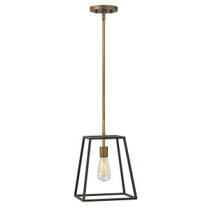 Lampa wisząca brązowo-mosiężna Fulton 1xE27x60W Hinkley 849210
