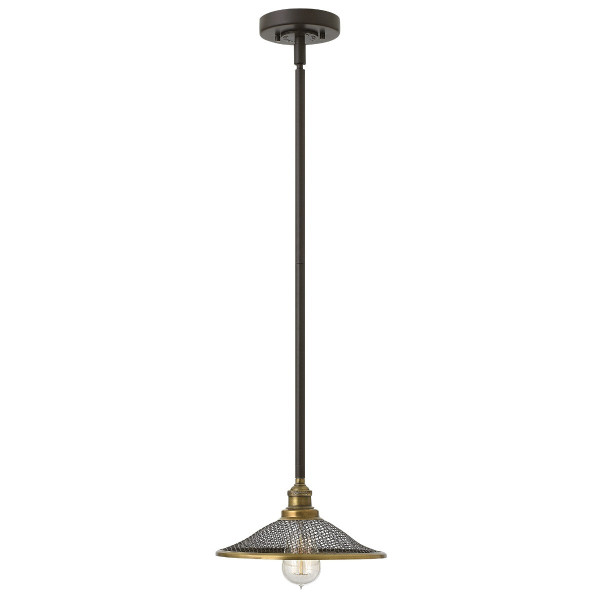 Lampa wisząca brązowo-mosiężna Rigby 1xE27x60W Hinkley 849475