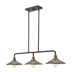 Lampa wisząca brązowo-mosiężna Rigby 3xE27x60W Hinkley 849147