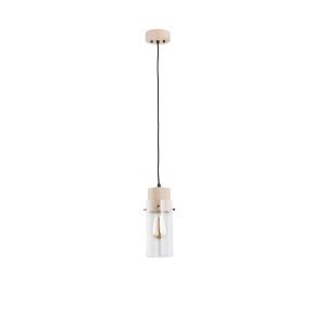 Lampa wisząca brązowo-przezroczysta Tantum 1xE27x60W wym: 100x13x13 cm Alfa 854520