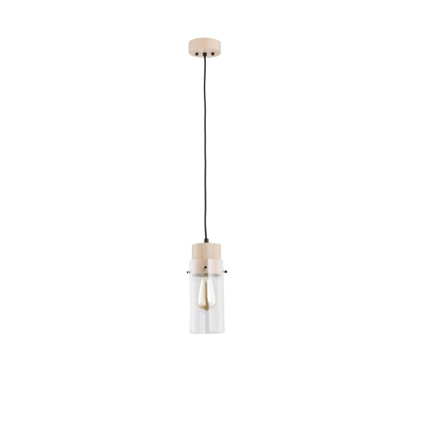 Lampa wisząca brązowo-przezroczysta Tantum 1xE27x60W wym: 100x13x13 cm Alfa 854520