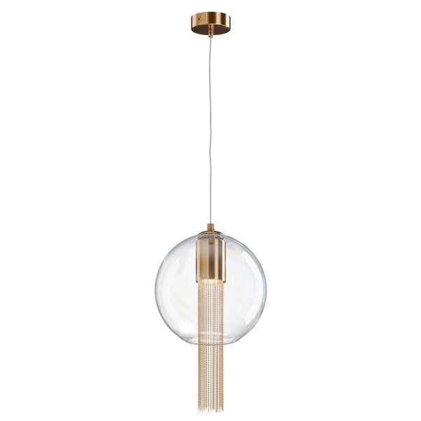 Lampa wisząca brązowo-transparentna FLUSSO 1xGU10x12W Maytoni 851397