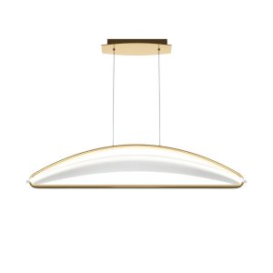 Lampa wisząca Breeze mosiężno-przezroczysta LED 1x34W 3000K 2040lm Maytoni 853936 Lampa wisząca Breeze mosiężno-przezroczysta LED 1x34W 3000K 2040lm Maytoni 853936