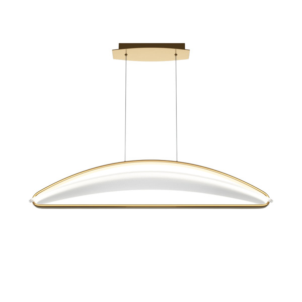 Lampa wisząca Breeze mosiężno-przezroczysta LED 1x34W 3000K 2040lm Maytoni 853936