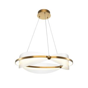 Lampa wisząca Breeze mosiężno-przezroczysta LED 1x45W 3000K 2700lm Maytoni 854725 Lampa wisząca Breeze mosiężno-przezroczysta LED 1x45W 3000K 2700lm Maytoni 854725