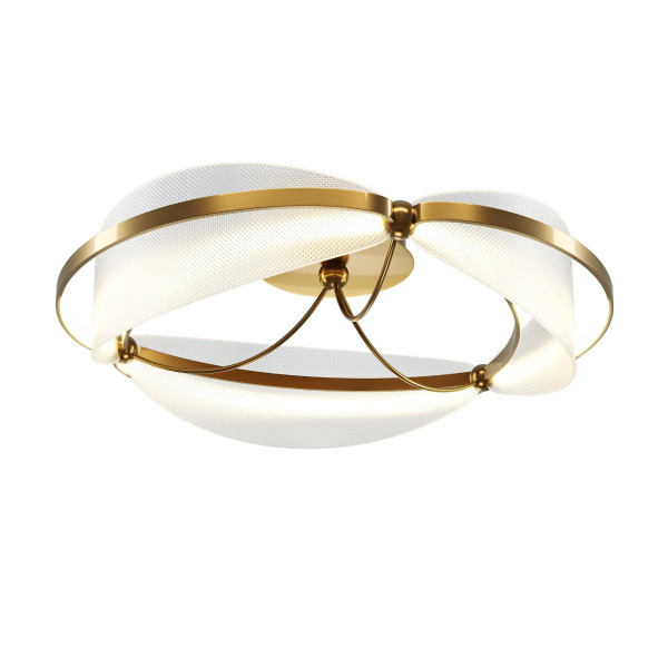 Lampa wisząca BREEZE mosiężno-przezroczysta LED 45W 3000K 2700lm Maytoni 1029995