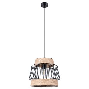 Lampa wisząca Brilo stalowa czarna 328739 Lampa wisząca Brilo stalowa czarna 328739