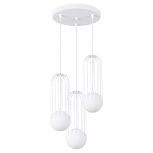 Lampa wisząca Brina 3-punktowa 34 cm stalowa biała 328750 Lampa wisząca Brina 3-punktowa 34 cm stalowa biała 328750