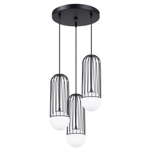 Lampa wisząca Brina 3-punktowa 34 cm stalowa czarna 328751 Lampa wisząca Brina 3-punktowa 34 cm stalowa czarna 328751