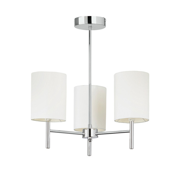 Lampa wisząca BRIO chromowana 3xE14x15W wym:46,5x50x50cm IP20 Endon 1025535