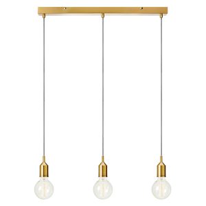 Lampa wisząca Bronx 3-punktowa metalowa złota 39352 Lampa wisząca Bronx 3-punktowa metalowa złota 39352