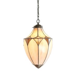 Lampa wisząca BROOKLYN żołądź brązowa 1xE27x40W IP20 Tiffany 988638 Lampa wisząca BROOKLYN żołądź brązowa 1xE27x40W IP20 Tiffany 988638