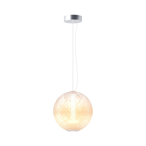Lampa wisząca BRUMA chromowana-biała LED 15W 2700K 2000lm Maytoni 1025551