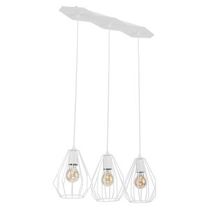 Lampa wisząca Brylant 3-punktowa metalowa biała 24757 Lampa wisząca Brylant 3-punktowa metalowa biała 24757