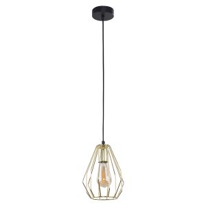Lampa wisząca Brylant Gold metalowa czarno-złota 32152 Lampa wisząca Brylant Gold metalowa czarno-złota 32152
