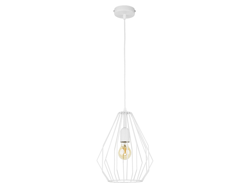 Lampa wisząca Brylant metalowa biała 24755