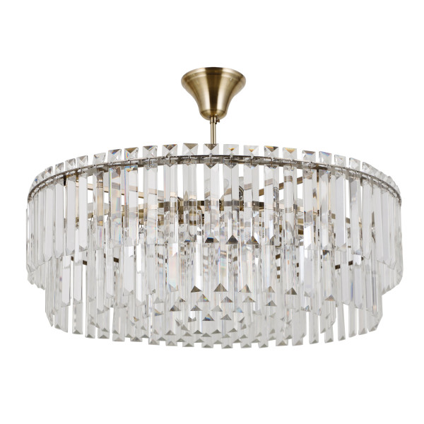 Lampa wisząca Buena kryształy brąz antyczny 8xE14x40W IP20 Italux 1027346