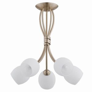 Lampa wisząca BUENA mosiężno-biała 5xE14x10W wym:45x43x43cm IP20 Alfa 1019431 Lampa wisząca BUENA mosiężno-biała 5xE14x10W wym:45x43x43cm IP20 Alfa 1019431