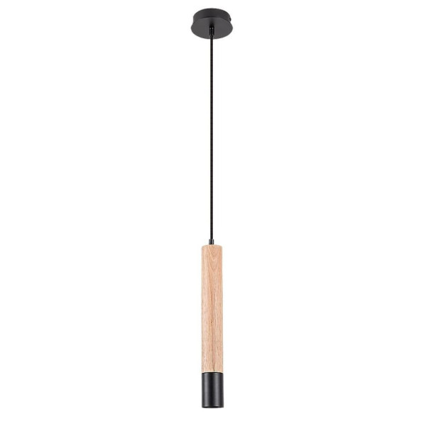 Lampa wisząca buk czarna Braulia 1xGU10x15W wym: 100x5,5x5,5 cm Rabalux 952606