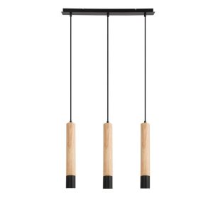 Lampa wisząca buk czarna Braulia 3xGU10x15W wym: 100x61x5,5 cm Rabalux 952582 Lampa wisząca buk czarna Braulia 3xGU10x15W wym: 100x61x5,5 cm Rabalux 952582