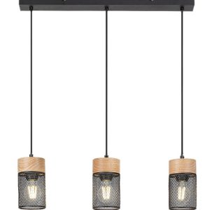 Lampa wisząca buk czarna Callum 3xE27x40W wym: 120x60x9,5 cm Rabalux 856448 Lampa wisząca buk czarna Callum 3xE27x40W wym: 120x60x9,5 cm Rabalux 856448
