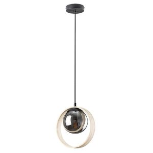 Lampa wisząca buk kolor dymny Peyton 1xE14x15W Rabalux 952573