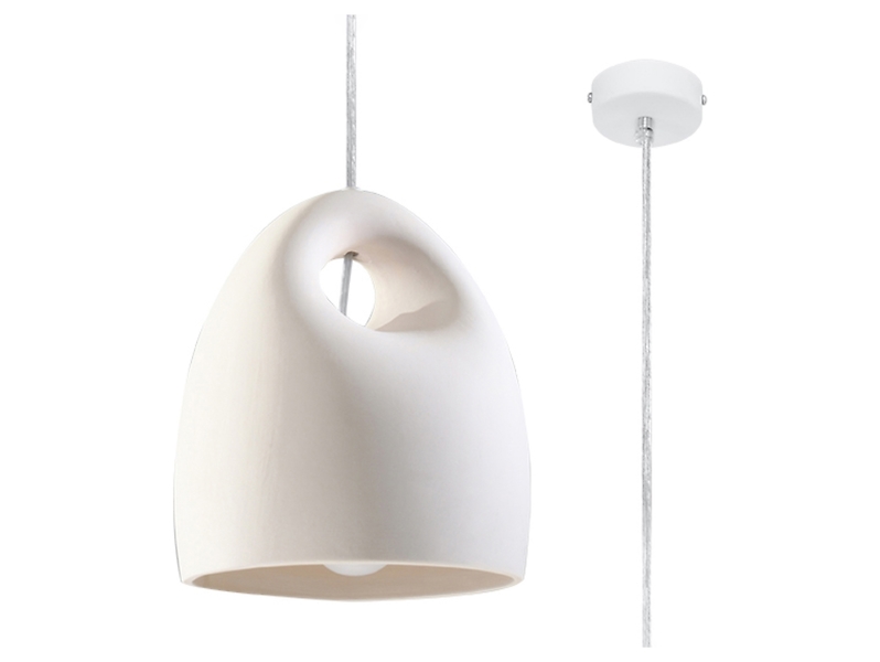Lampa wisząca Bukanoceramiczna biała 71555