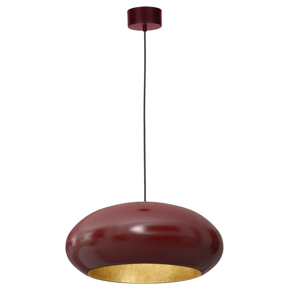 Lampa wisząca burgundowo-złota Compo 1xE27x15W wym: 120x50x50 cm Luminex 847338