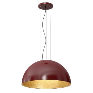 Lampa wisząca burgundowo-złota Compo 1xE27x15W wym: 130x60x60 cm Luminex 847329