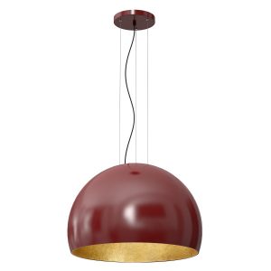 Lampa wisząca burgundowo-złota Compo 1xE27x15W wym: 140x60x60 cm Luminex 847457