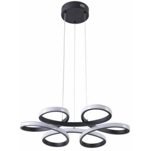 Lampa wisząca Burton czarna LED 1x40W Odcienie bieli 3200lm Reality 835996